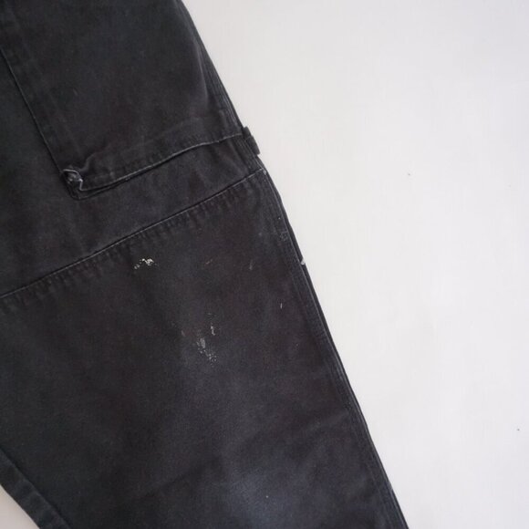 Dickies Black Heavyweight Cotton Double Knee Painter Carpenter Pants Size 38X30 - Picture 7 of 13